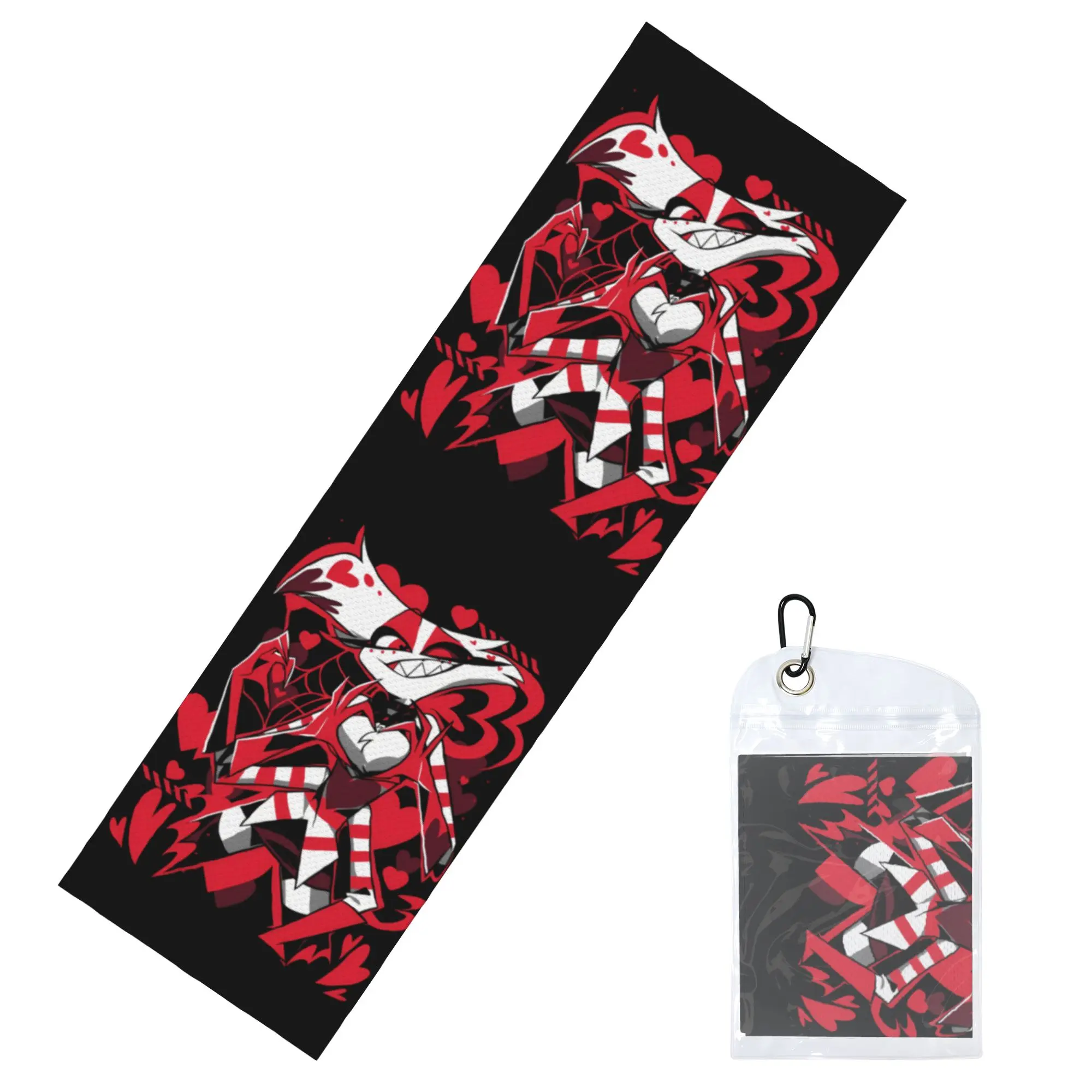Cold Exercise Towel Hazbins Anime Animation Hotel Angel Dust Beach Sports Yoga Camping Towel Refreshing Sports Scarf Face Towels