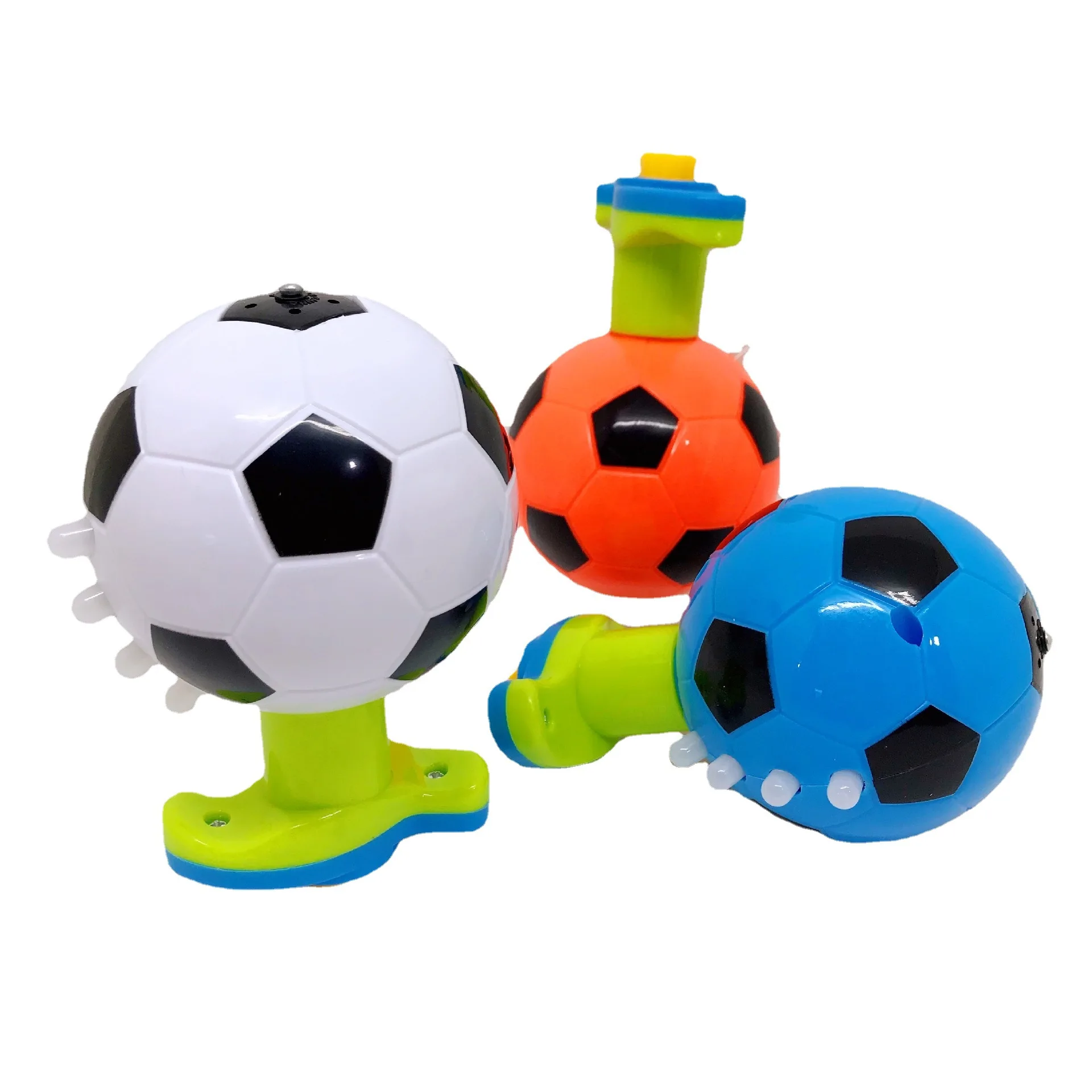 Novelty Funny Light-emitting Toys Simulation Soccer Ball Multi-color Spinning Gyro Toys With Light Music Soccer Ball Gyro