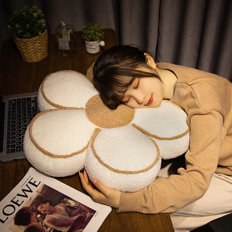 40/50cm Flower Seat Cushion 5-petal Stuffed Plush Plant Pillow Decorative Floor Chair Sofa Party Prop Ladies Gift