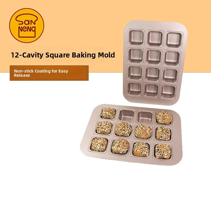 

Tee-Able, 2 комплекта, квадратный противень для выпечки тостов, маленькая печь для тостов, форма для выпечки домашнего использования, углеродистая сталь, японский Sle