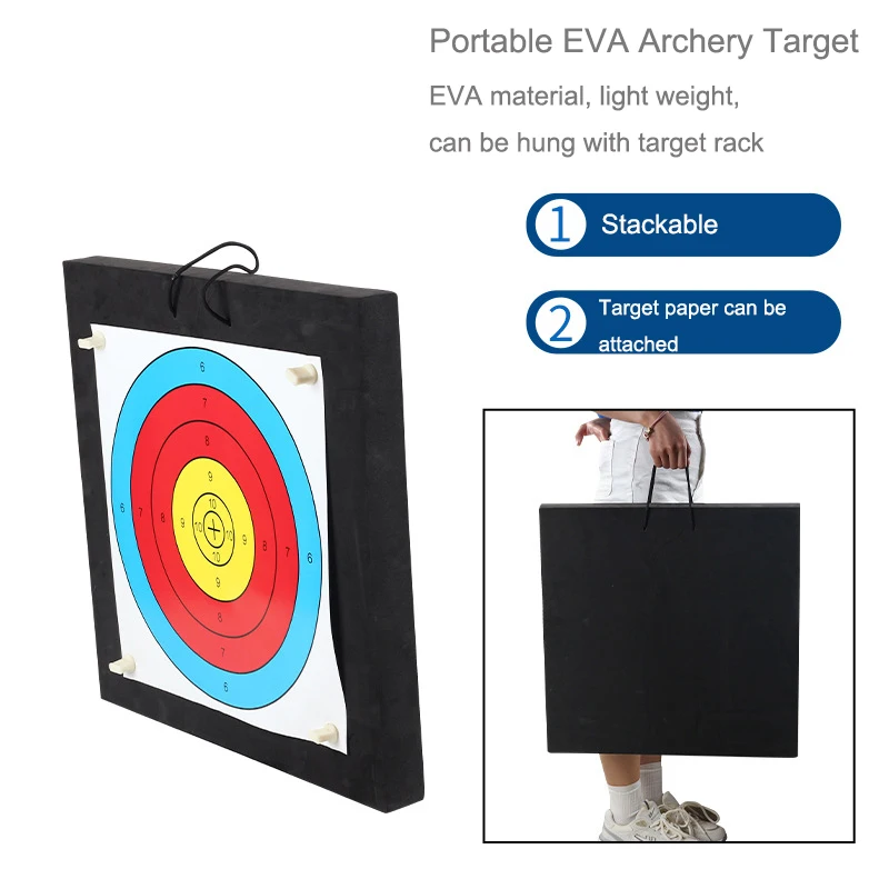 Archery Target for Backyard Adult, Easy Arrow Removal Bow Target, Durable Bow and Arrow Target for Youth Outdoor Shooting Practi