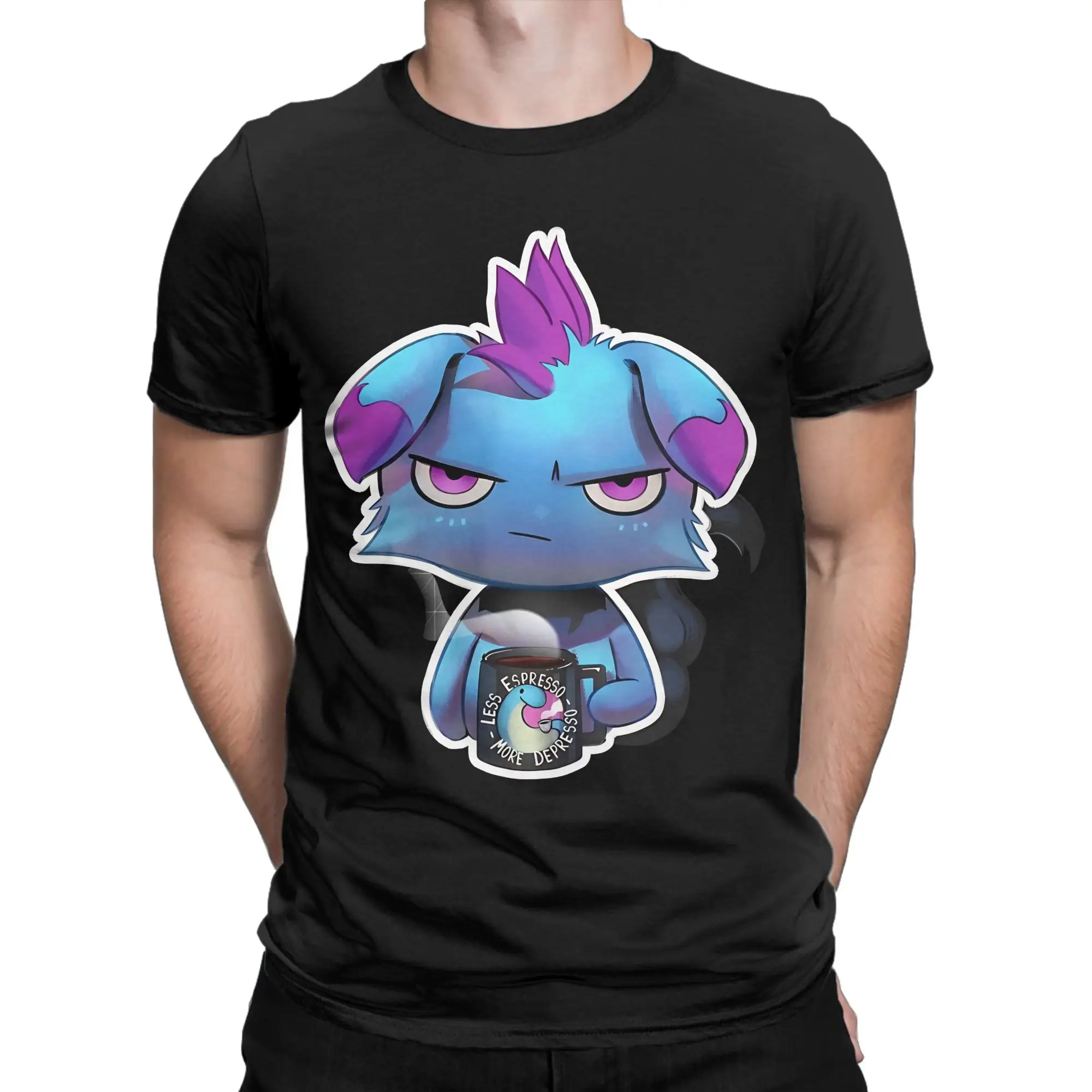 Depressos  Tshirt Men's Cotton Clothes Novelty Video Games O-neck Short Sleeve
