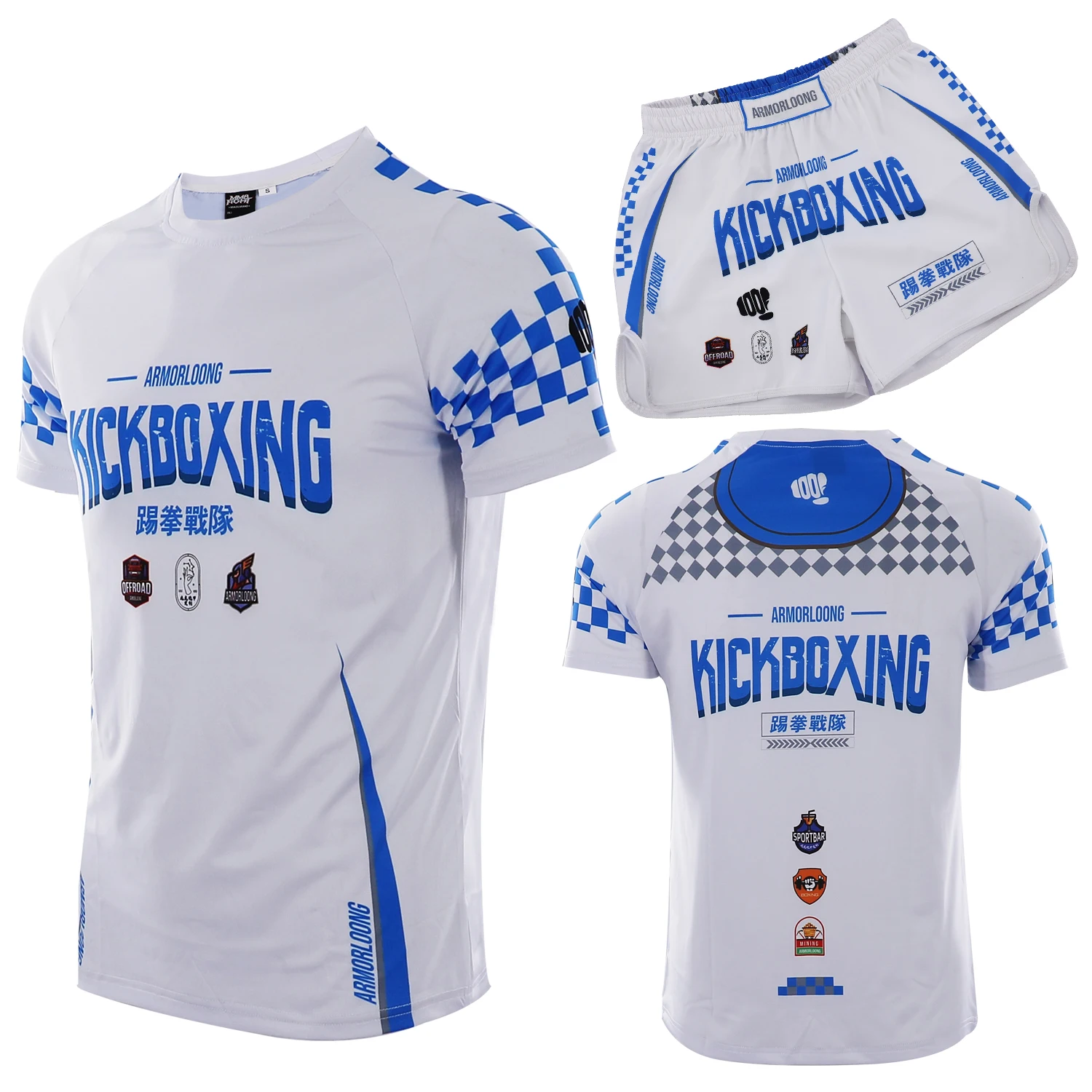 Zestaw do ćwiczeń MMA Treningowa odzież codzienna Szybkie suche walki Sportowe spodenki z krótkim rękawem T-shirt Boks Fighting Dostosowane