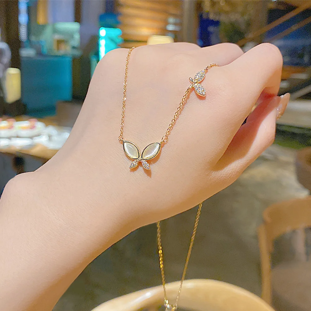 

Clavicle Chain For Women Titanium Steel Gold Necklace Simple Pendant Jewelry Gift For Birthday Christmas