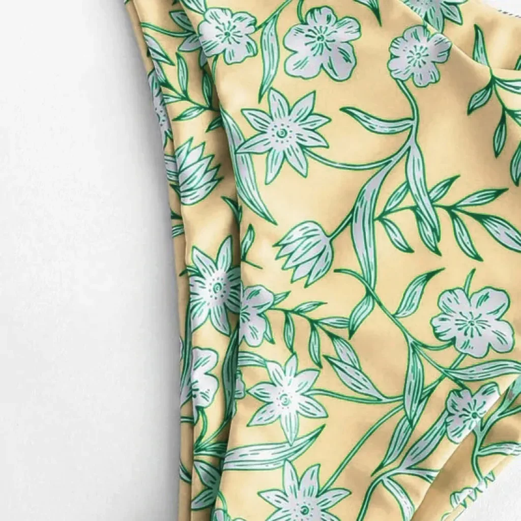 Praia maiôs feminino floral impresso biquinis conjunto push up sutiã dividir tankinis conjunto verão 2 pçs sexy biquinis feminino boho beachwear