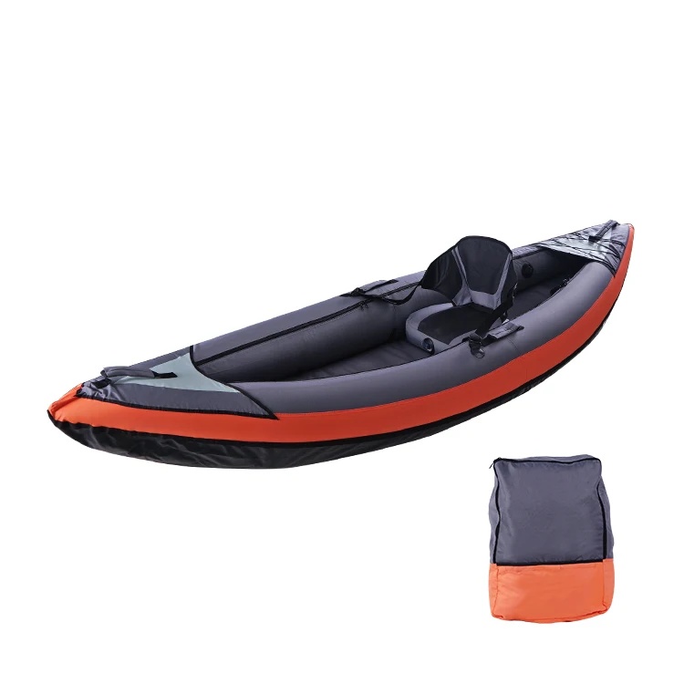 customizable manufacturer Inflatable Recreational Sit-on Kayak 1 Person drop stitch inflatable kayak boat with manufacturer