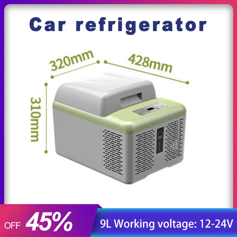 9-12L Alpicool Car Refrigerator 12V/24V Compressor Portable Cooler Mini Fridge 220V Suitable For Car Home RV Truck Picnic