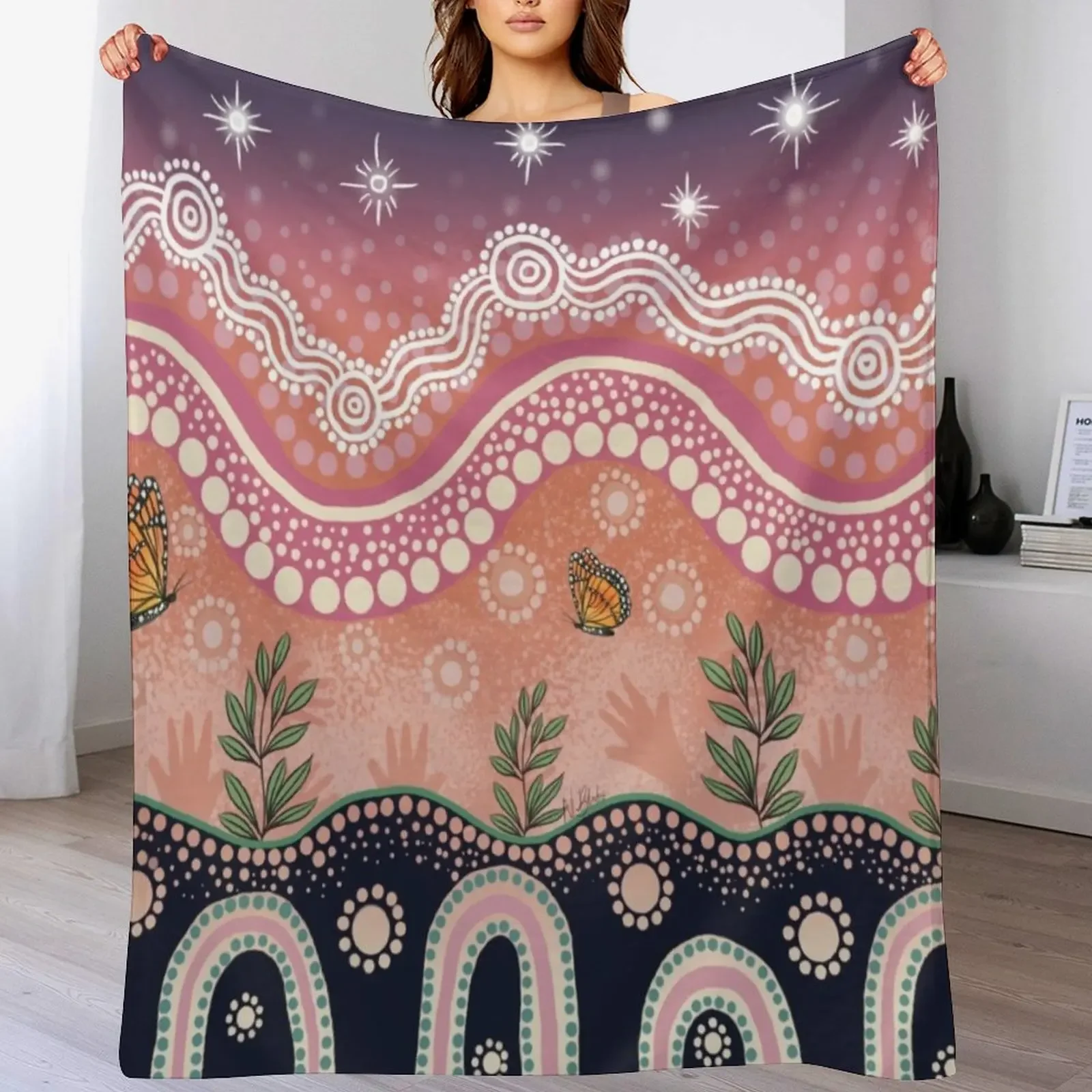 Coperta da sogno con farfalla che sposta coperte calde per coperte di Halloween per bambini