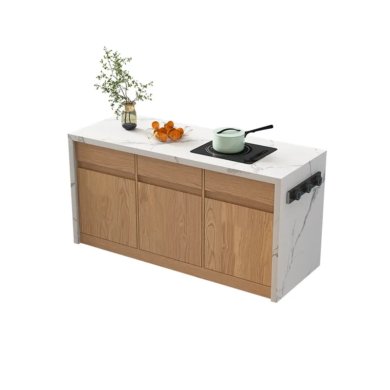 

Integrated marble small kitchen home guide multi-functional modern