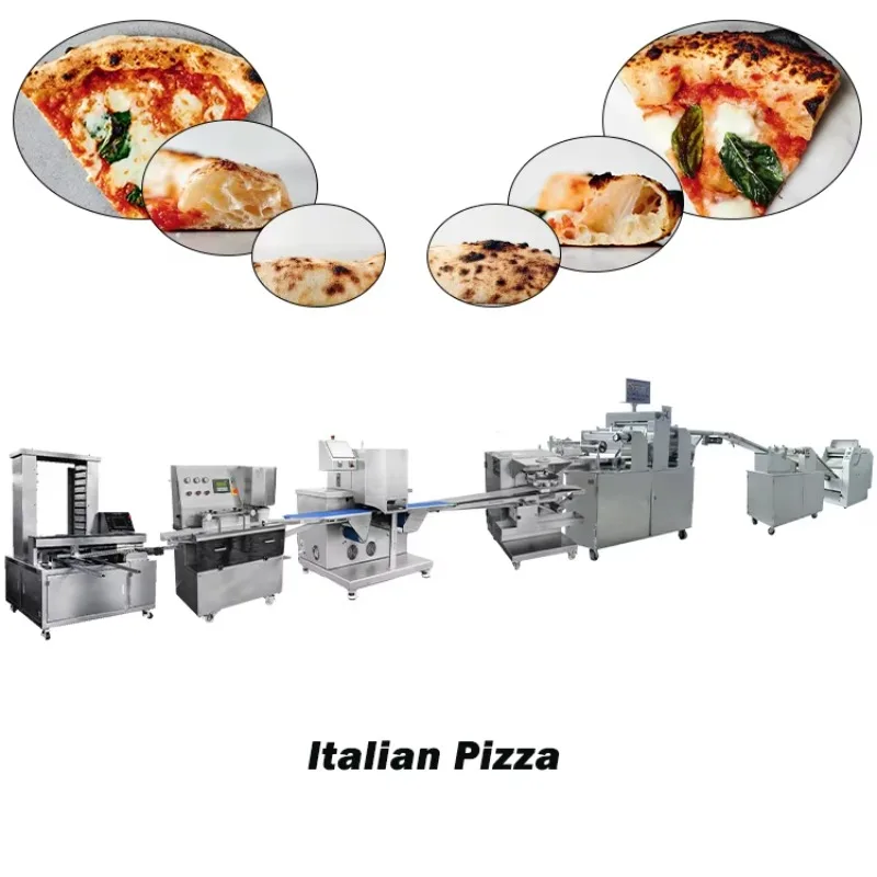 Automatic Italian Pizza & Fruit Production Line Brick Oven High Capacity 80-150 Pcs/Min for Authentic Neapolitan Pizza