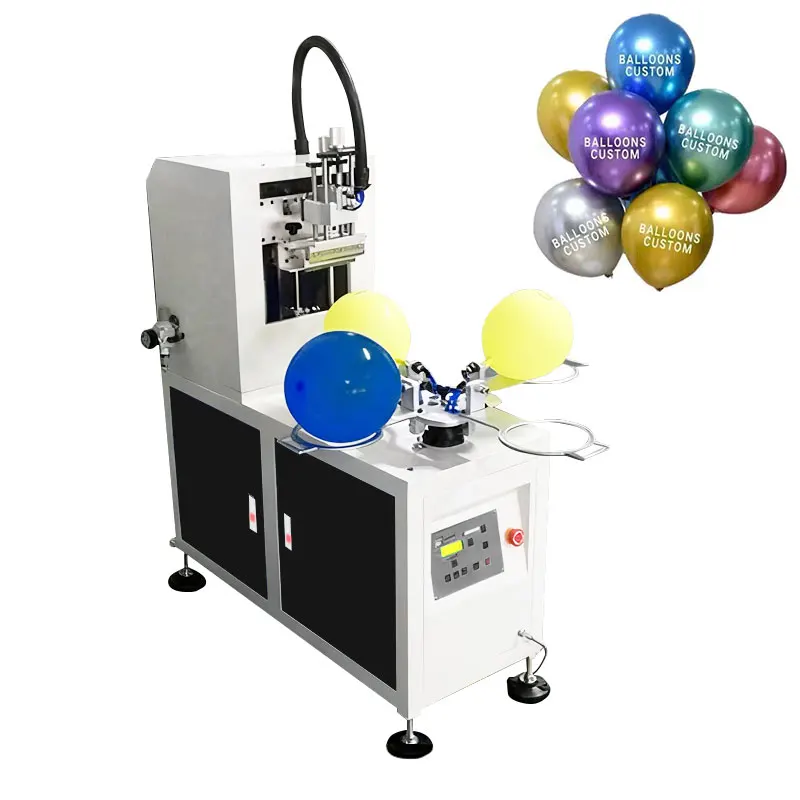 

Semi Automatic Balloon Logo Screen Printer With Microcomputer Control System High Speed Printing 1200 Pcs Per Hour For Balloons