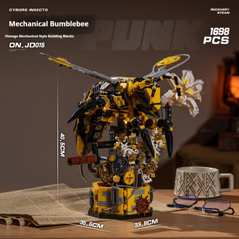 

Mechanical Insect Building Blocks Steampunk JD011 Movable Scorpion Grasshopper 368 PCS Assembly Toy Gift For Kids Adults Set