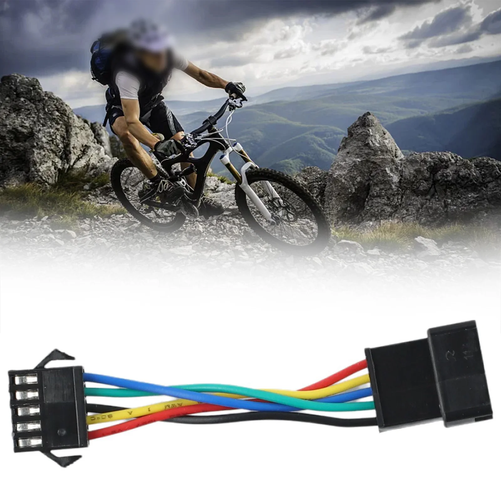 

E-Bicycle Line Bike Conversion Line E-Bike Connector 6 Pin To 5 Pin 75x15mm Black Color High Quality Waterproof