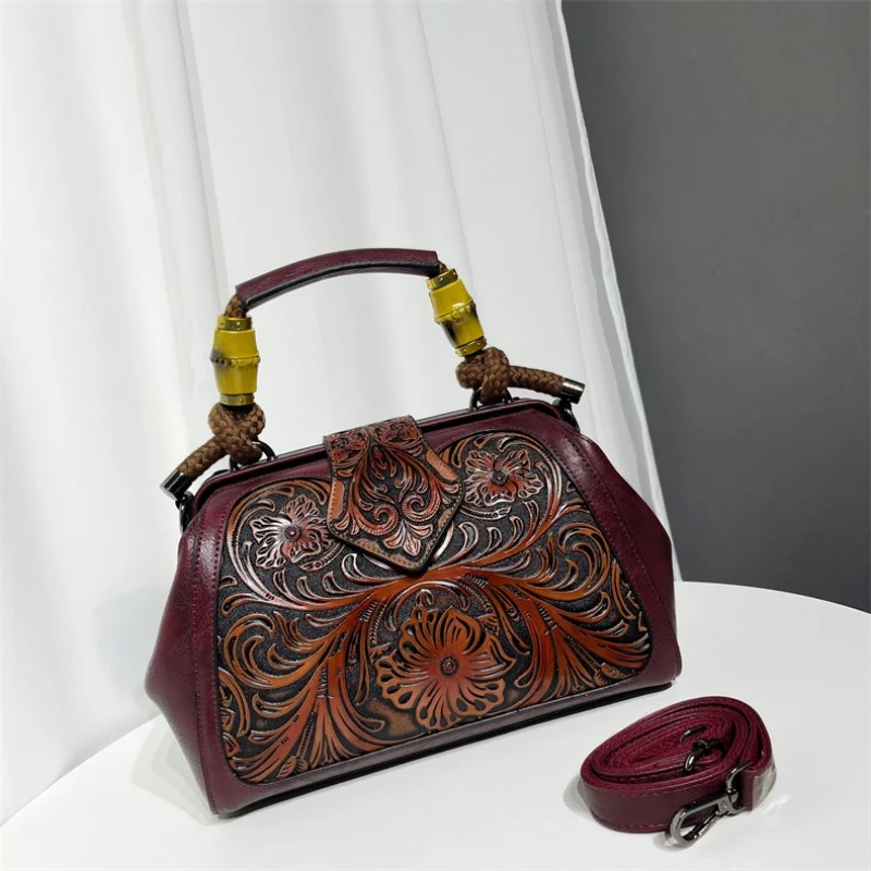 High Quality Retro Handbag Women Shoulder Bag Luxurious Designer Handbag 3D Relief Office Pocket Brand Bolsos Lujo New Gift Pack