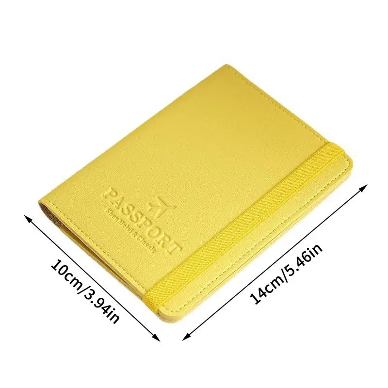 Waterproof PU Leather Passport Holder  Card Wallet Organizer for International Airport Travel EssentialsHot