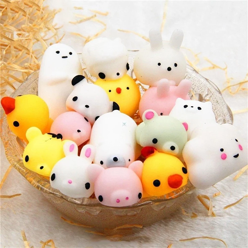 5-50PCS Squishy Toy Cute Animal Antistress Ball Squeeze Mochi Rising Toys Abreact Soft Sticky Stress Relief Toys Funny Gift