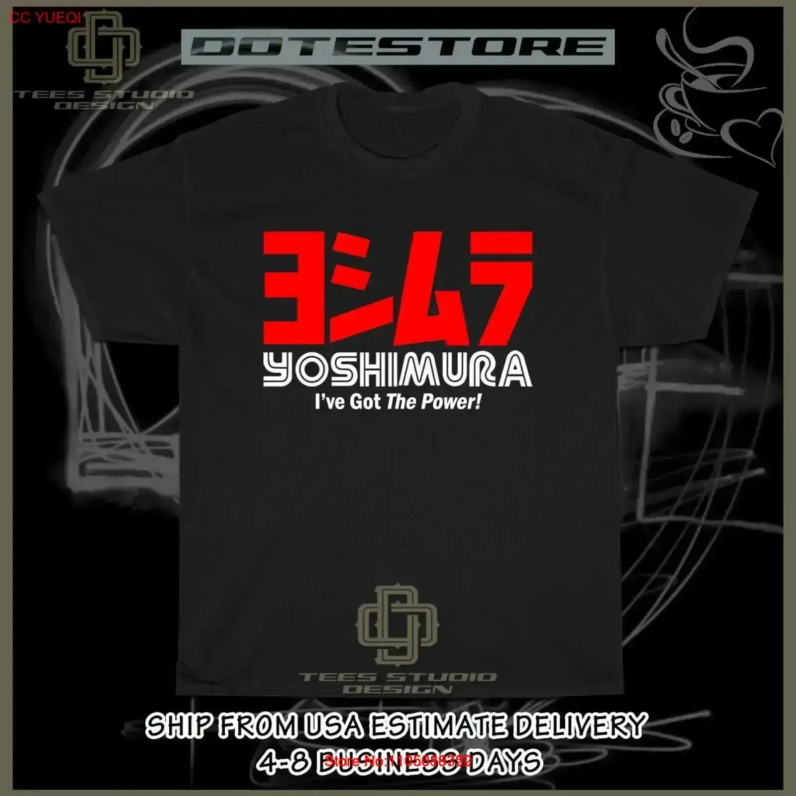 New Yoshimura Racing Logo Men's T Shirt American Dotees vintage Washed Stretched Comfortable designer clothes graphic Casual