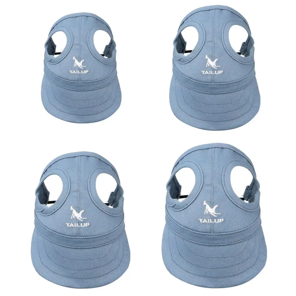 Baseball Cap Sun Protection Cap With Ear Holes for Dog Pet Cats S / M / L / XL