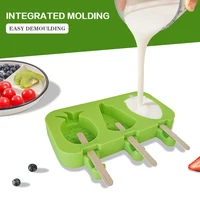 Molde de Silicona 3 en 1 para Helados de Frutas