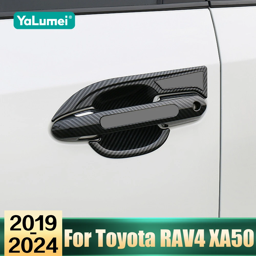 

Car Accessories For Toyota RAV4 XA50 RAV 4 Hybrid 2019 2020 2021 2022 2023 2024 Door Handle Outer Bowl Cap Trim Decoration Cover
