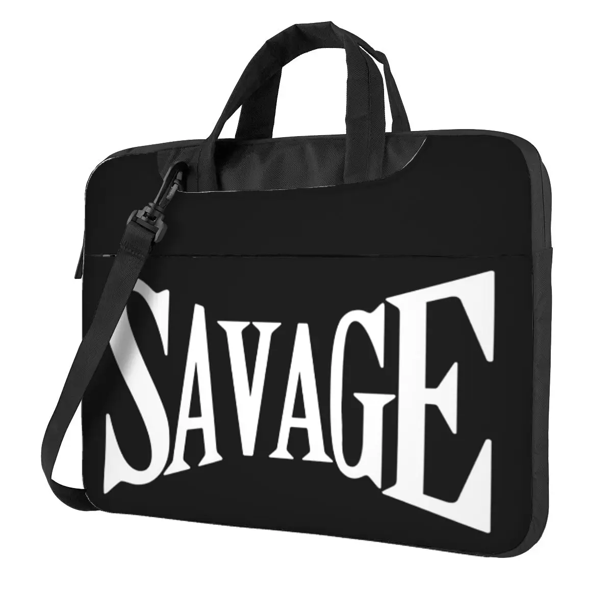 

SAVAGE Bold White Typography с Attitude Сумка для ноутбука через плечо Сумка для компьютера 13, 14, 15,6-дюймовая сумка для ноутбука Macbook Pro