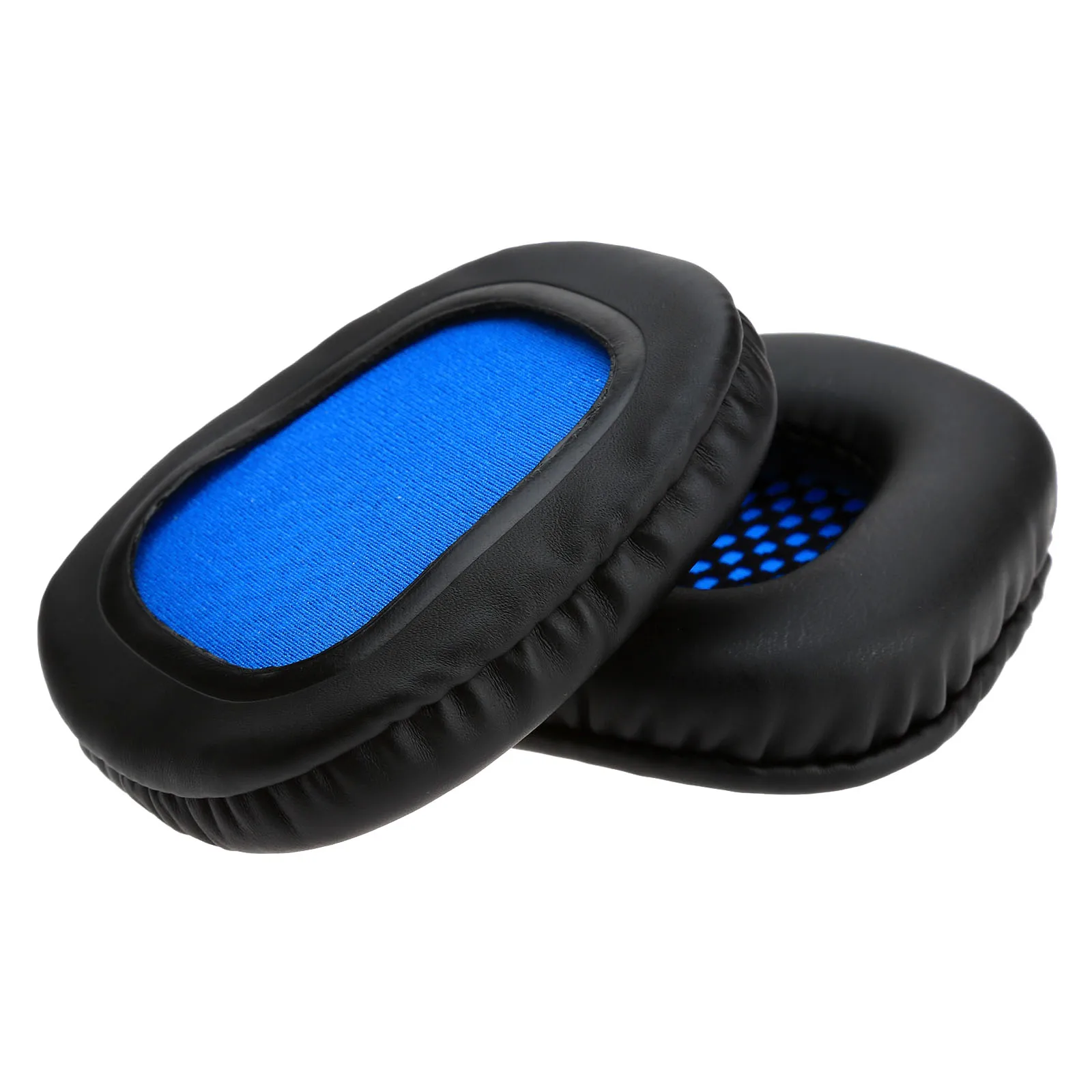 1 paio di coperture per cuffie in spugna nera blu, cuscinetti di ricambio per cuffie, accessori per cuffie, per cuffie Sades SA-903 SA-810 SA-708