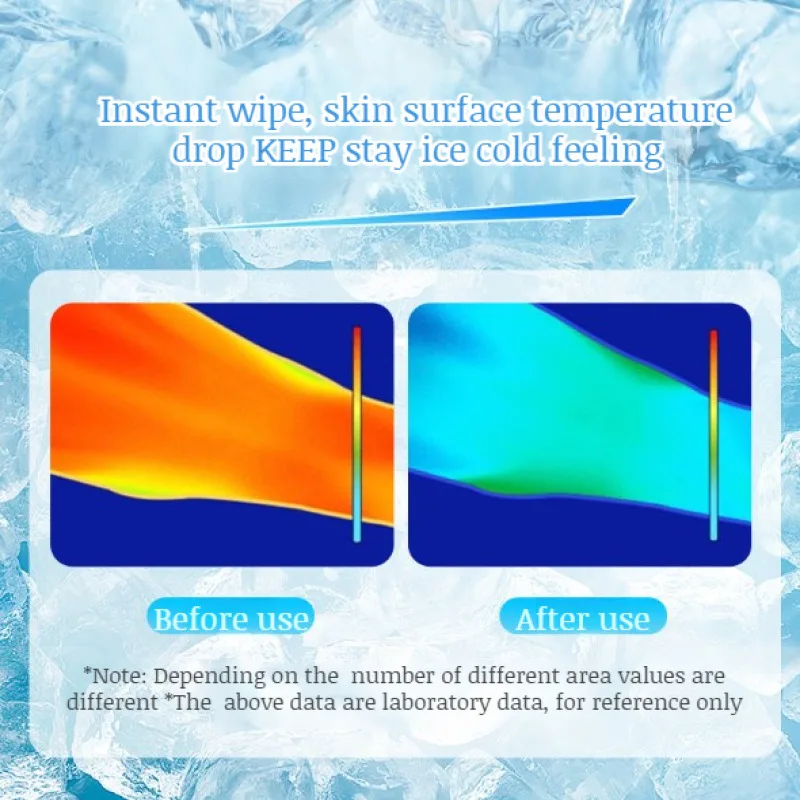 Chusteczki chłodzące Ponadwymiarowe Chusteczki przeciwpotne Lód Zimno Odświeżające Chusteczki chłodzące Chusteczki chłodzące zapewniające uczucie