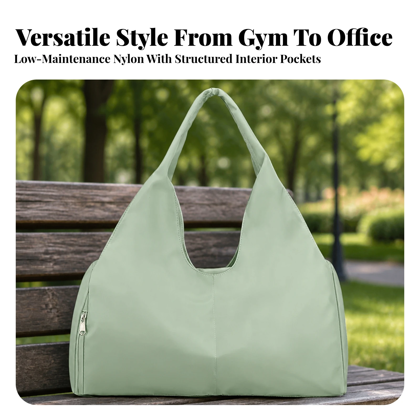 Nylon Travel Duffel with Laptop Pocket Medium-Firm Sports Duffel with Shoe Compartment Gym Bag with Shoe Compartment Spacious