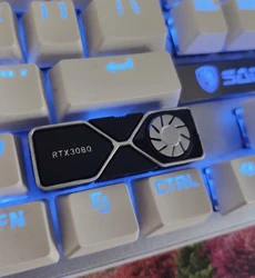 2.75U Right Shift Resin Keycaps for Cherry MX Cross Switch Mechanical Keyboard Graphic Card RTX 3080 Keycap 2.75 Spacebar Caps