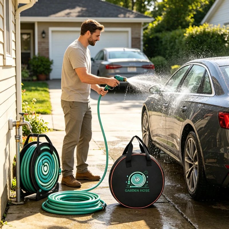 Garden Hose Storage Bag, Portable Hose Organizer, Oxford Fabric Hose Carrying Bag, Outdoor Gardening Tool Storage Bag