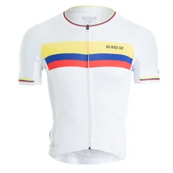 GO RIGO Go Colombia Men Cycling Jersey Pro Team Bike Shirts Clothing Short Sleeve Summer Cycles MTB Tops Ciclismo ropa Maillot