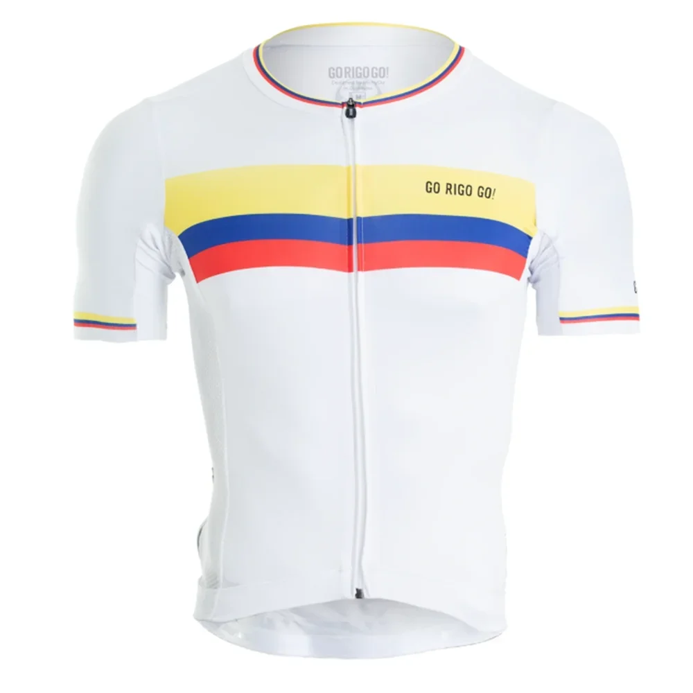 GO RIGO Go Colombia Men Cycling Jersey Pro Team Bike Shirts Clothing Short Sleeve Summer Cycles MTB Tops Ciclismo ropa Maillot