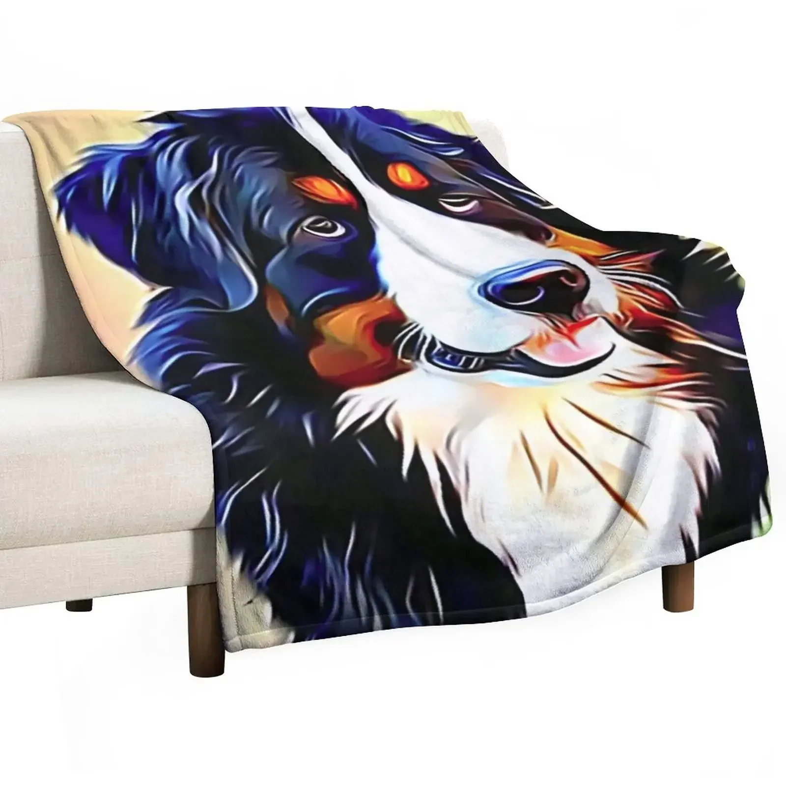 

The Bernese Mountain Dog Throw Blanket for sofa Sofa Throw Vintage Blankets