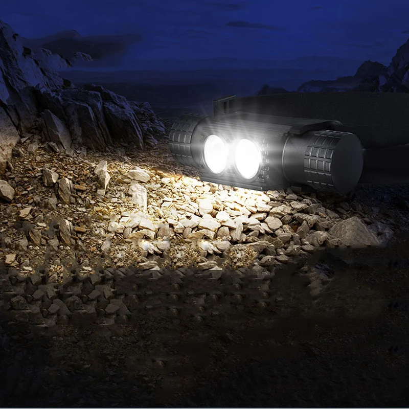 LED Headlamp Powerful Portable Waterproof Headlight USB Rechargeable 18650 Head Torch Camping Fishing Emergency Light