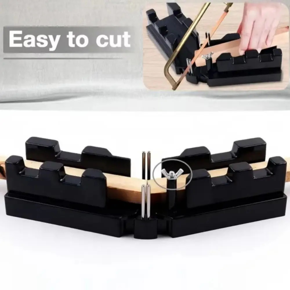 

2 в 1, измерительный режущий инструмент «сделай сам», прецизионный угловой зажим для деревообработки, косые углы 85-180 ° Mitre Box Столярная работа