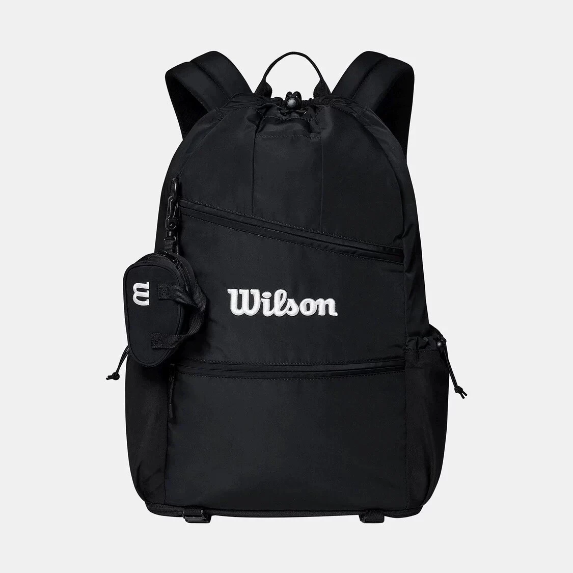 Wilson Black Tennis Racket Bag Badminton Bag Sports Large Capacity Backpack Drawstring for Women 2 Pieces WU33008413 TBP71