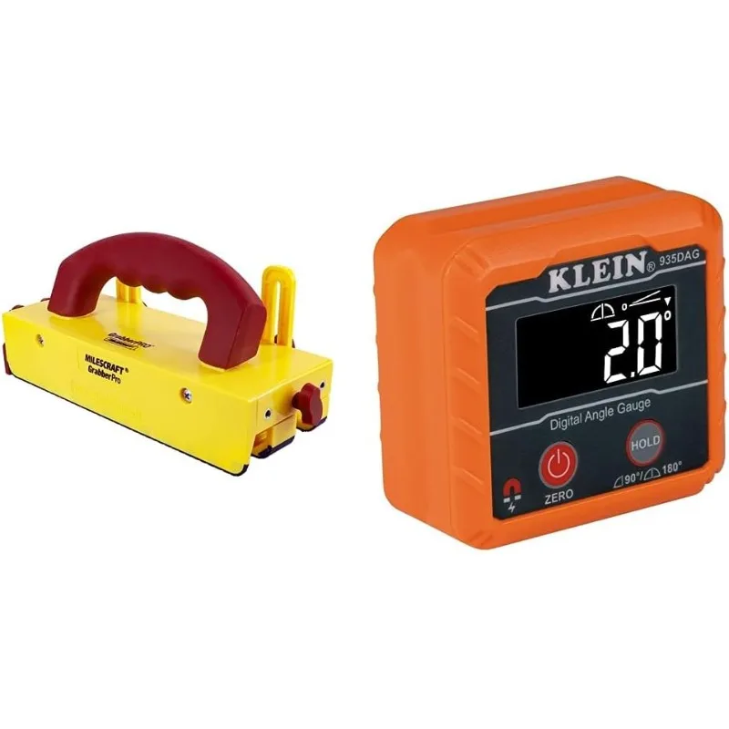 

Milescraft GrabberPRO Push Block + Klein Digital Electronic Level and Angle Gauge