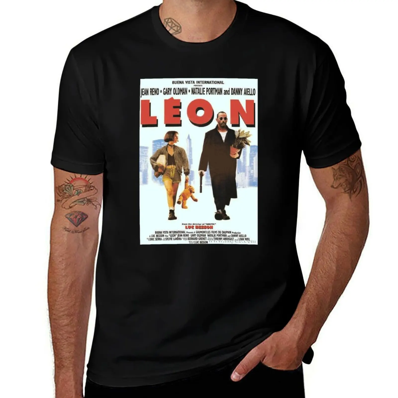 

Leon the professional T-Shirt man t shirt cotton high quality t shirt personalised t shirt man plain T-Shirt