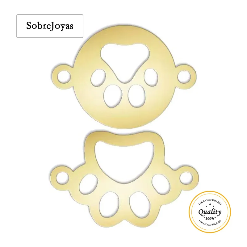 

Золотой кулон-коготь из позолоченного золота 14K, ювелирная фурнитура для браслетов, ожерелий, подвесок и коннекторов DIY