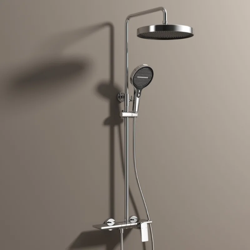 جميع المجموعات الدش النحاسية، دش أبيض حليبي، فندق منزلي، حمام قضيب الرفع #5