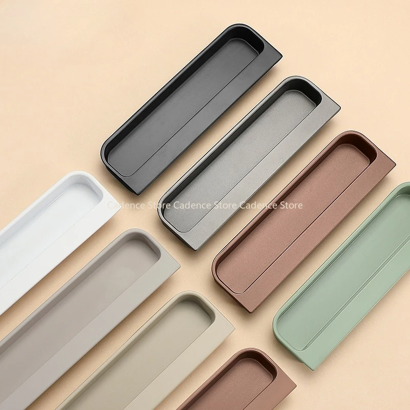 

Recessed Cabinet and Drawer Pull Handle for Kitchen, Bathroom, and Furniture Embedded Wardrobe Sliding Door Handles