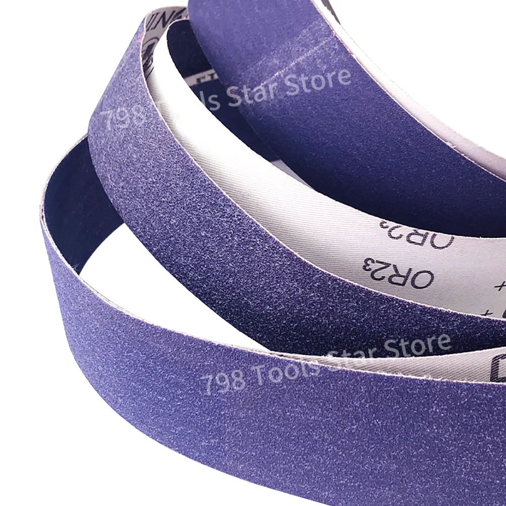 7PCS 2 x 36 Inch 726A Soft Cloth-Backed Sanding Belt,915x50mm Ceramic Alumina Abrasive Belt for Stainless Steel,Metal,Knife