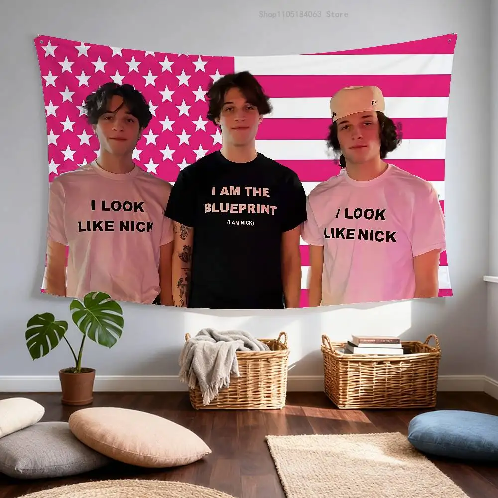 

Sturniolo Triplets Surprise Party Tour Flag Tapestry Banner For Bedroom Outdoor Living Room Restaurant Bar Wall Decor Party