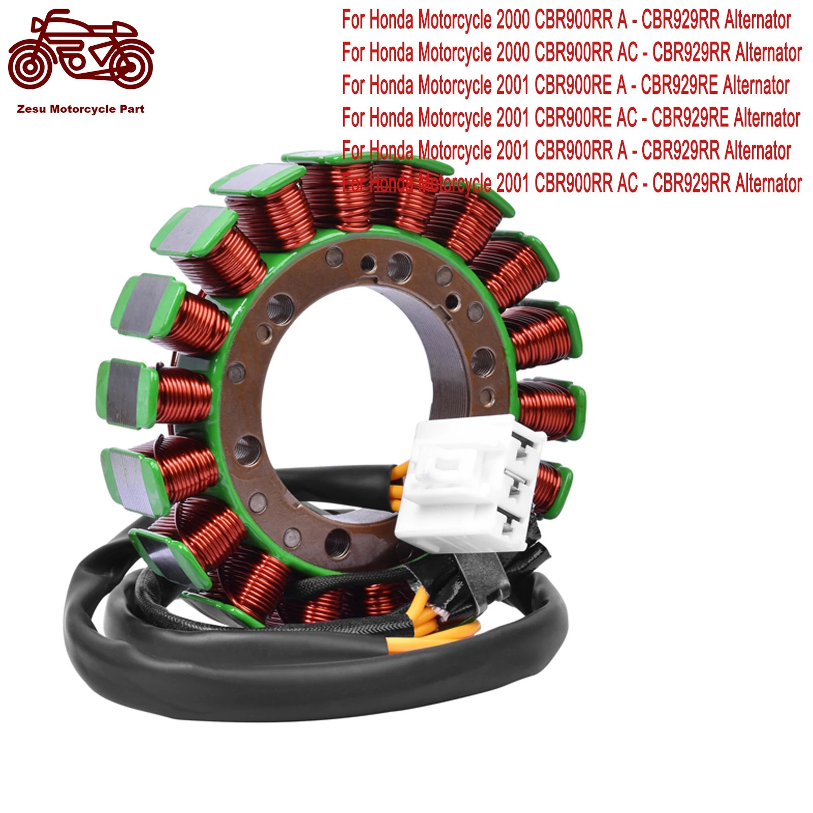 

For HONDA CBR900RR Fireblade CBR929RR 2000-2001 CBR 929 CBR 900 2000 2001 Motorcycle Engine Parts Generator Magneto Stator Coil