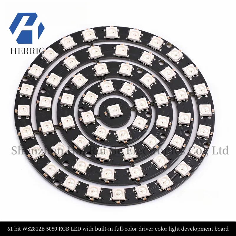 WS2812B 5050 RGB LED Round Development Board Full-color driverThe lantern module has a built-in full-color driver