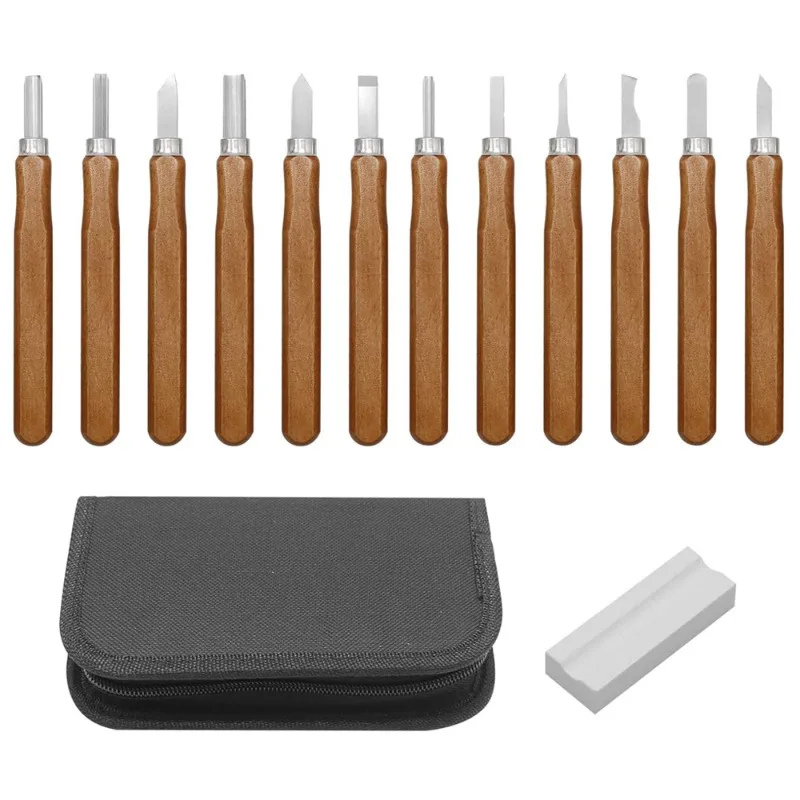Woodworking carving  Wood carving tool Hand pencil knife Multifunctional utility knife Rubber stamp carving knife set