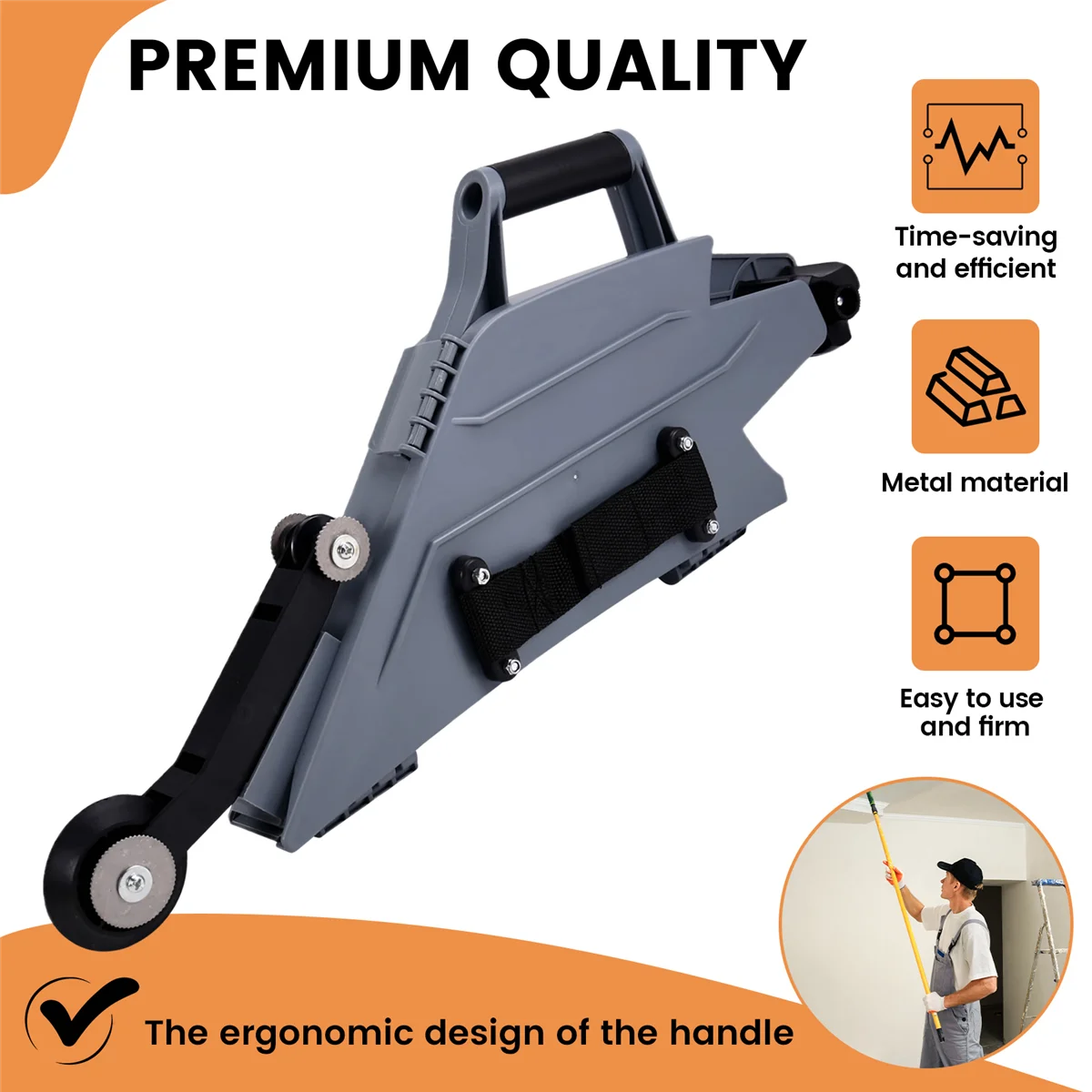 

AA98 Clamping Joint Tool Drywall Taping Tool with Quick-Change Inside Corner Wheel Hand Tools Strapes Coated Plasterboard