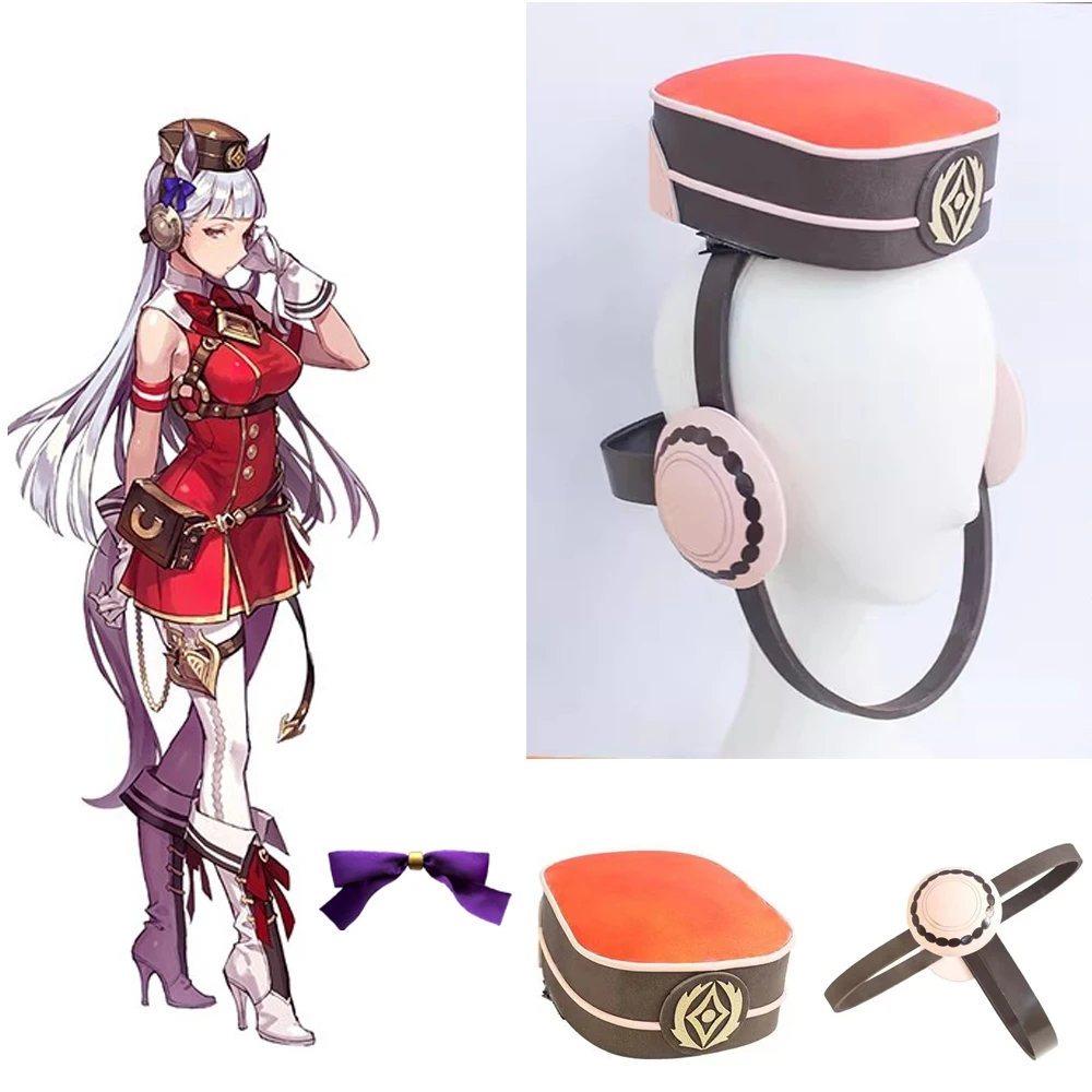 أنيمي الذهب السفينة قبعة جميلة ديربي أغطية الرأس شعر مستعار تأثيري طبق الاصل الدعامة الديكور شخصية الملحقات