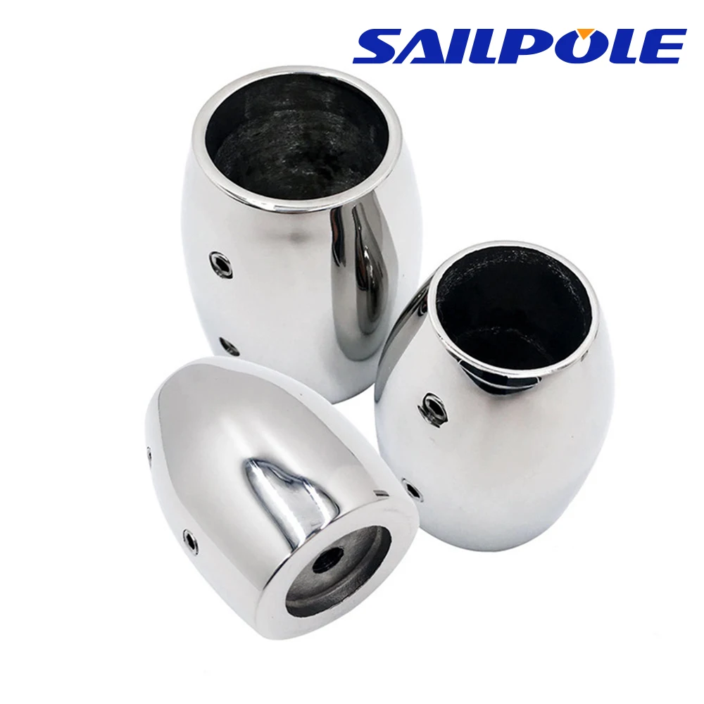 316 Stainless Steel 25 30 32mm Heavy Duty Marine 90 degree flagpole base Truncated Cone Bases For Marine Boat