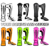 Protector de piernas Sanda de boxeo con parte trasera gruesa, Protector de espinillas Muay Thai para adultos, lucha tibial profesional para piernas para niños